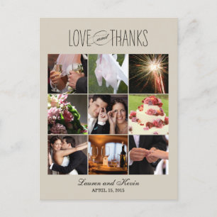 Sweet Memories Mariage Carte de remerciements