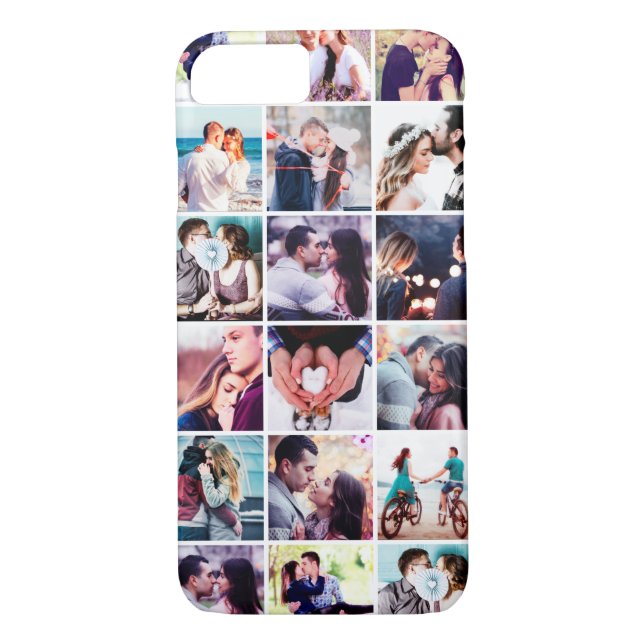 Sweet Memories Photo Collage iPhone 7 Coque (Dos)