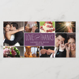 Sweet Memories Wedding Thank You Photo Cards