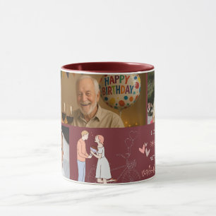 Sweet Memory Photo Collage Valentine's Day Mug