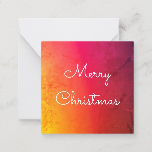 Sweet Mini Christmas Card To Personalize (Front)