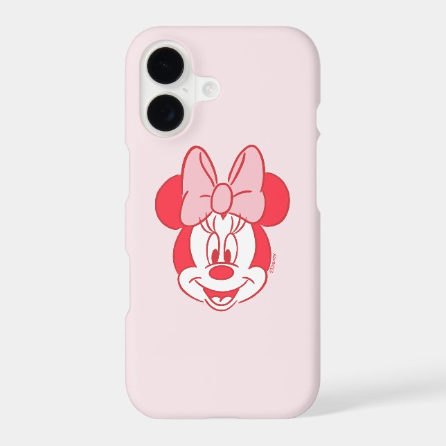 Sweet Minnie Mouse Bow Face Line Art (Back)
