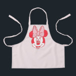 Sweet Minnie Mouse Bow Face Line Art Apron<br><div class="desc">Simple, cheerful, and full of classic charm, this adorable Minnie Mouse face artwork highlights her iconic bow and joyful expression in a clean, modern line-art style. The bold monochrome look makes it both playful and versatile, perfect for mixing and matching with custom colors, names, or messages. Ideal for customizable Zazzle...</div>
