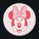Sweet Minnie Mouse Bow Face Line Art Magnet<br><div class="desc">Simple, cheerful, and full of classic charm, this adorable Minnie Mouse face artwork highlights her iconic bow and joyful expression in a clean, modern line-art style. The bold monochrome look makes it both playful and versatile, perfect for mixing and matching with custom colors, names, or messages. Ideal for customizable Zazzle...</div>