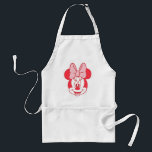 Sweet Minnie Mouse Bow Face Line Art Standard Apron<br><div class="desc">Simple, cheerful, and full of classic charm, this adorable Minnie Mouse face artwork highlights her iconic bow and joyful expression in a clean, modern line-art style. The bold monochrome look makes it both playful and versatile, perfect for mixing and matching with custom colors, names, or messages. Ideal for customizable Zazzle...</div>
