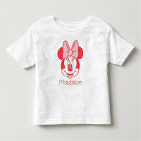Sweet Minnie Mouse Bow Face Line Art