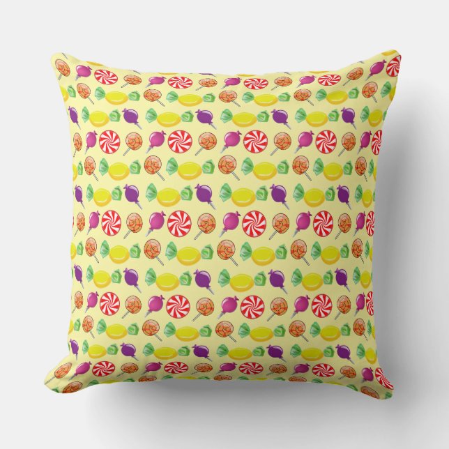 Sweet Mix Throw Pillow (Front)