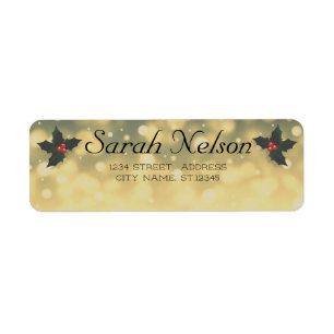 Sweet, Modern Christmas  Label
