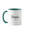 Sweet Modern Custom Name Script Hot Chocolate Mug