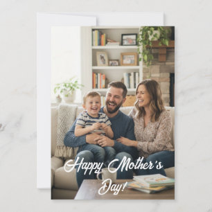 Sweet Modern Personalized Mothers Day Card