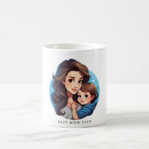 Sweet Mom and Girl Mother's Day Mug