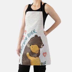 Sweet mom apron, mother day gift, Best mom ever Apron