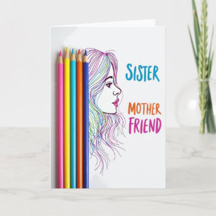 Sweet Mom Colourful Art Card