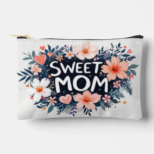 Sweet Mom Floral Makeup Bag Personalized Mother’s