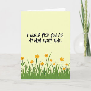 Sweet Mom Meadow Illustration Card