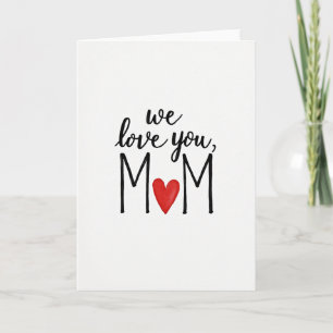 Sweet Mom Vermilion Heart Card