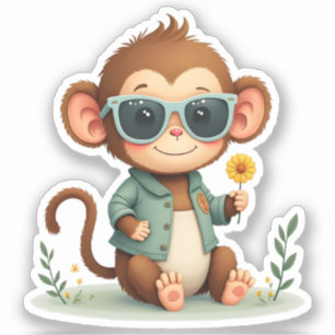 Sweet Monkey Friend   Gentle Kawaii Animal