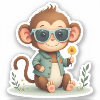 Sweet Monkey Friend | Gentle Kawaii Animal