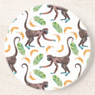Sweet Monkeys Juggling Bananas Coaster