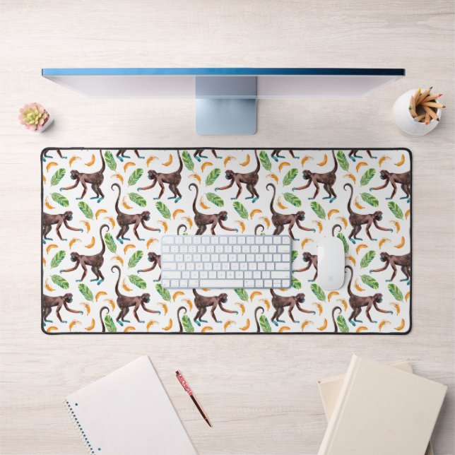Sweet Monkeys Juggling Bananas Desk Mat (Office 1)