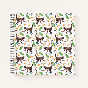 Sweet Monkeys Juggling Bananas Notebook