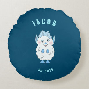 Sweet monster round pillow