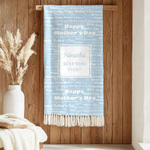 Sweet Mother’s Day Gift Hand Lettering Blanket
