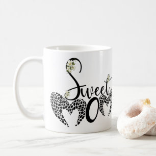 Sweet Mother Taza with Heart and Flower Coffee Mug