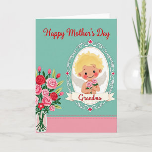Sweet Mothers Day Angel Card