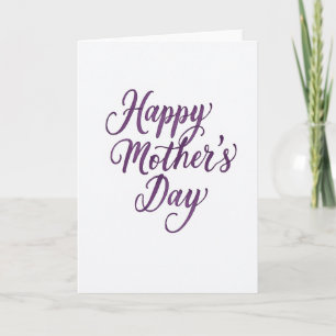 Sweet Mothers Day Calligraphy Card