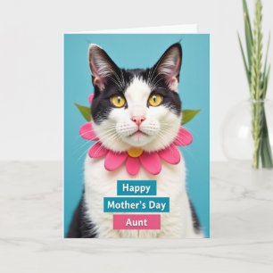 Sweet Mothers Day Cat Portrait Card