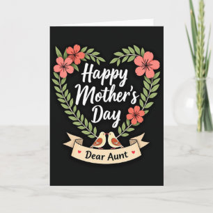 Sweet Mothers Day Foliage Heart Card