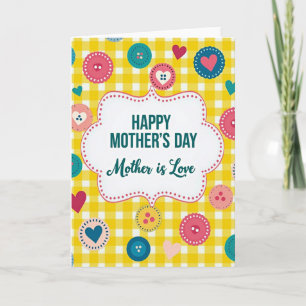 Sweet Mothers Day Gingham Card