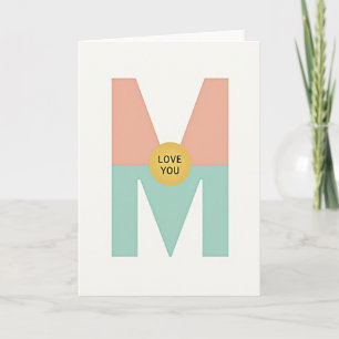 Sweet Mothers Day Initial Card