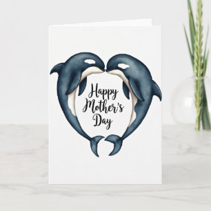 Sweet Mothers Day Orca Card