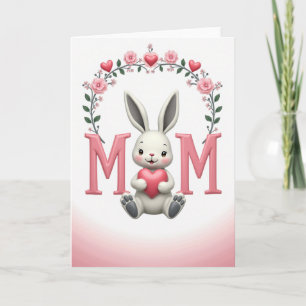 Sweet Mothers Day Rabbit Card