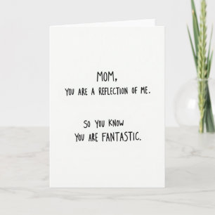 Sweet Mothers Day Reflection Card