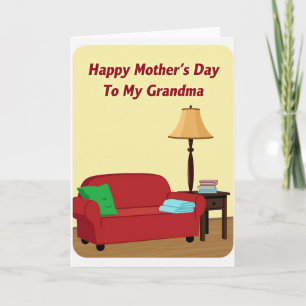 Sweet Mothers Day Sofa Card
