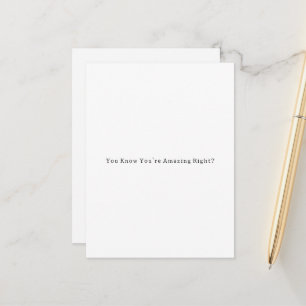 Sweet Motivational You're Amazing Card
