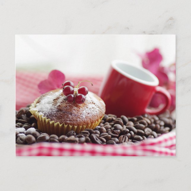 Sweet Muffin und feiner Kaffee Postcard (Front)