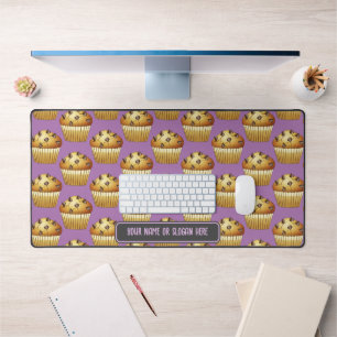 Sweet Muffins with Choc Chips - Own Name or Slogan Desk Mat