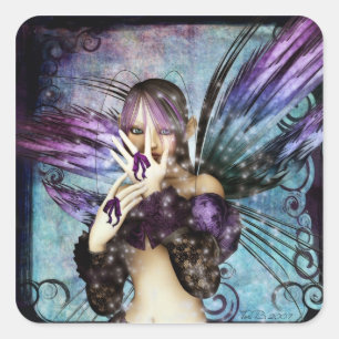 Sweet Mystery Fairy Square Sticker