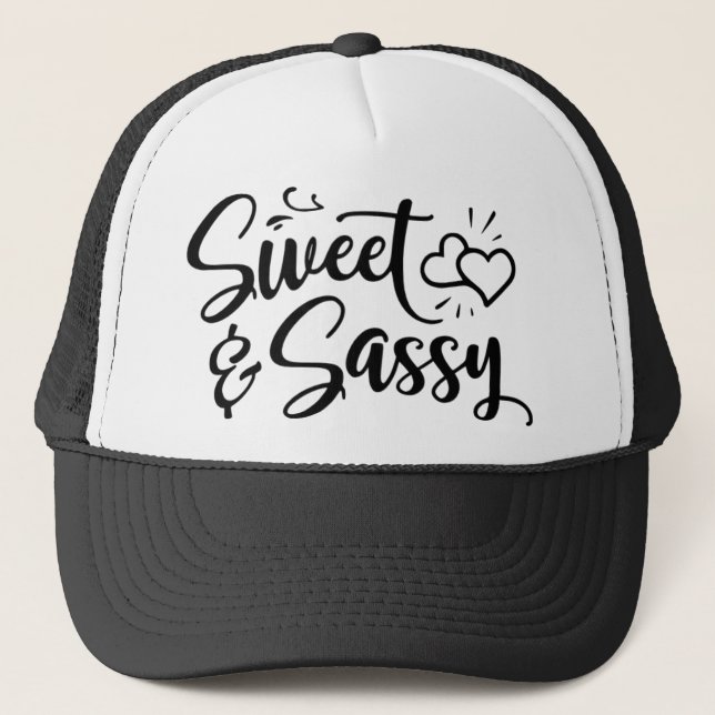 sweet n sassy trucker hat (Front)