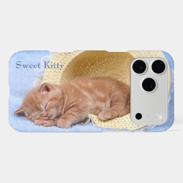 Sweet Napping Kitty Perfect Peaceful Cat (Back (Horizontal))