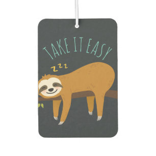 Sweet Napping Sloth "Take It Easy" Air Freshener