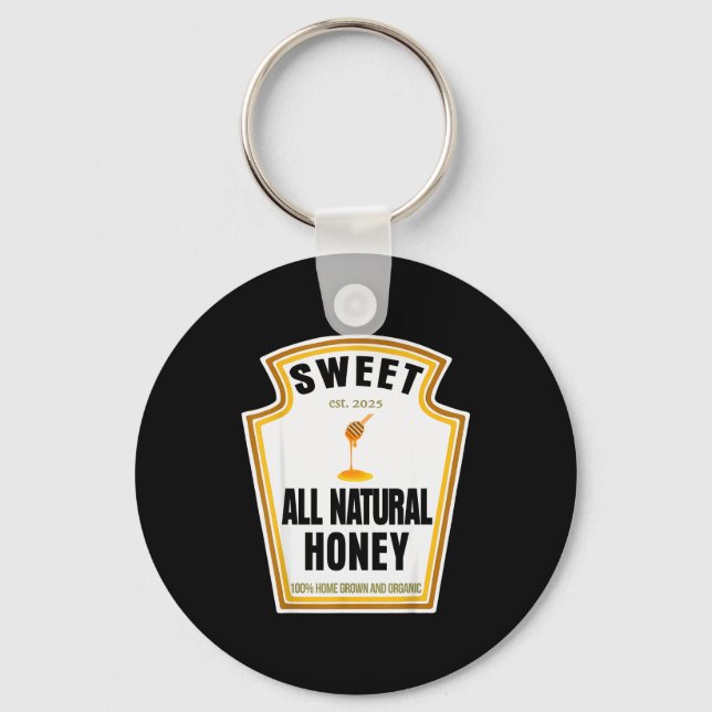 Sweet Natural Honey Condiment Sce Costume Party Ma Keychain (Front)