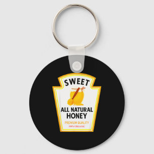 Sweet Natural Honey Funny Condiment Costume Party Keychain