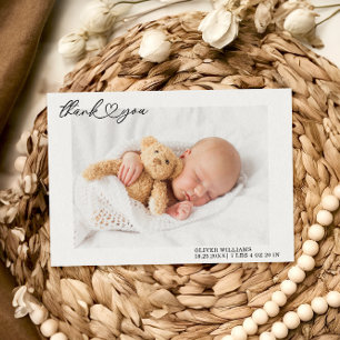 Sweet Neutral Flat Baby Birth Announcement Card