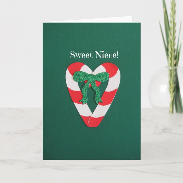 Sweet Niece Christmas card. Holiday Card (Front)