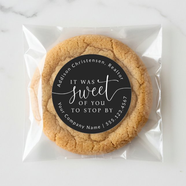 Sweet Of You To Stop By Open House Favour Stickers (Creator Uploaded)